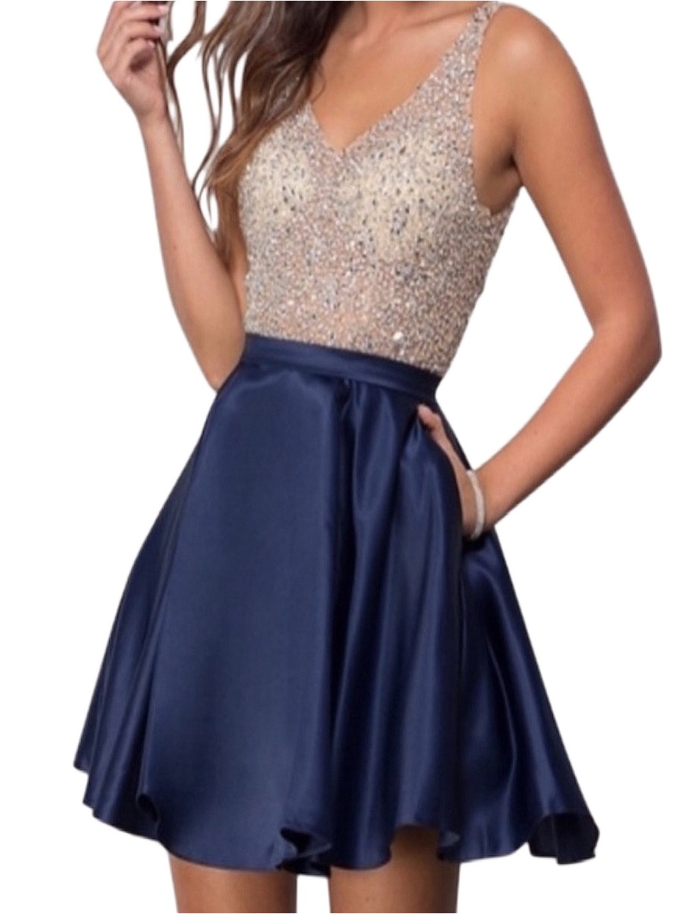 DANCING QUEEN Sleeveless Fancy Dress Large